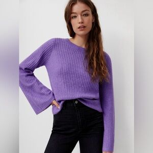 Anthropologie Line and Dot Amal Bell Sleeve Sweater